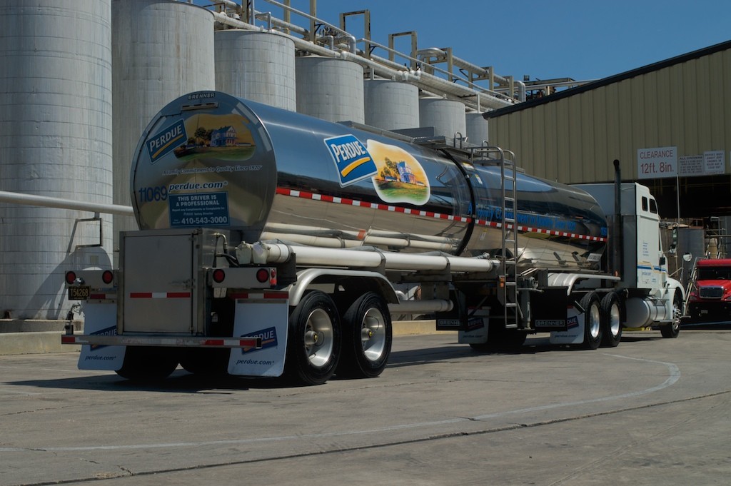 Perdue Agribusiness refined oil truck.